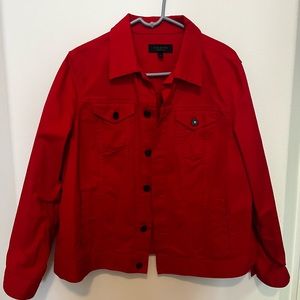 Talbots 1XP Red Jean Jacket